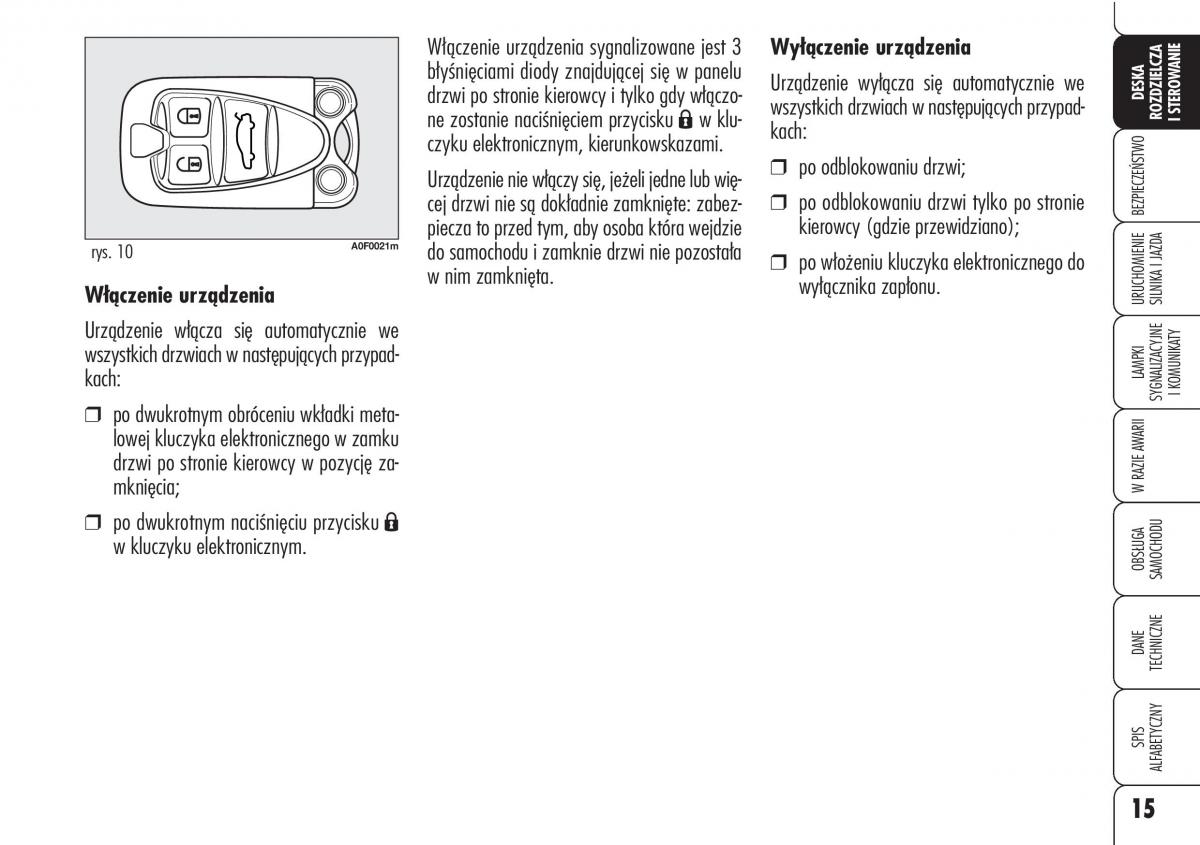 manual  Alfa Romeo Brera Spider instrukcja / page 17