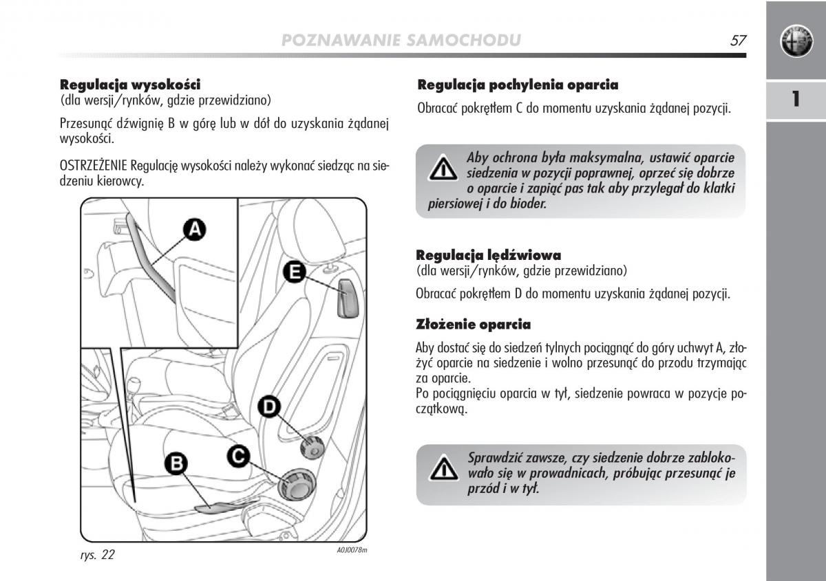 Alfa Romeo Mito instrukcja obslugi / page 58