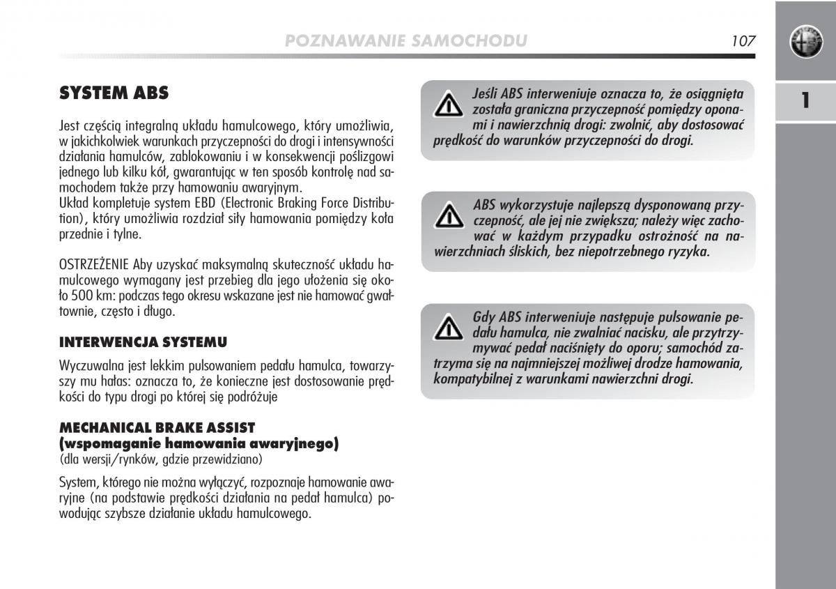 Alfa Romeo Mito instrukcja obslugi / page 108
