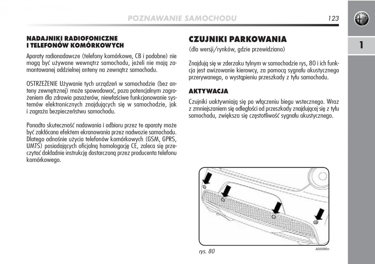 Alfa Romeo Mito instrukcja obslugi / page 124