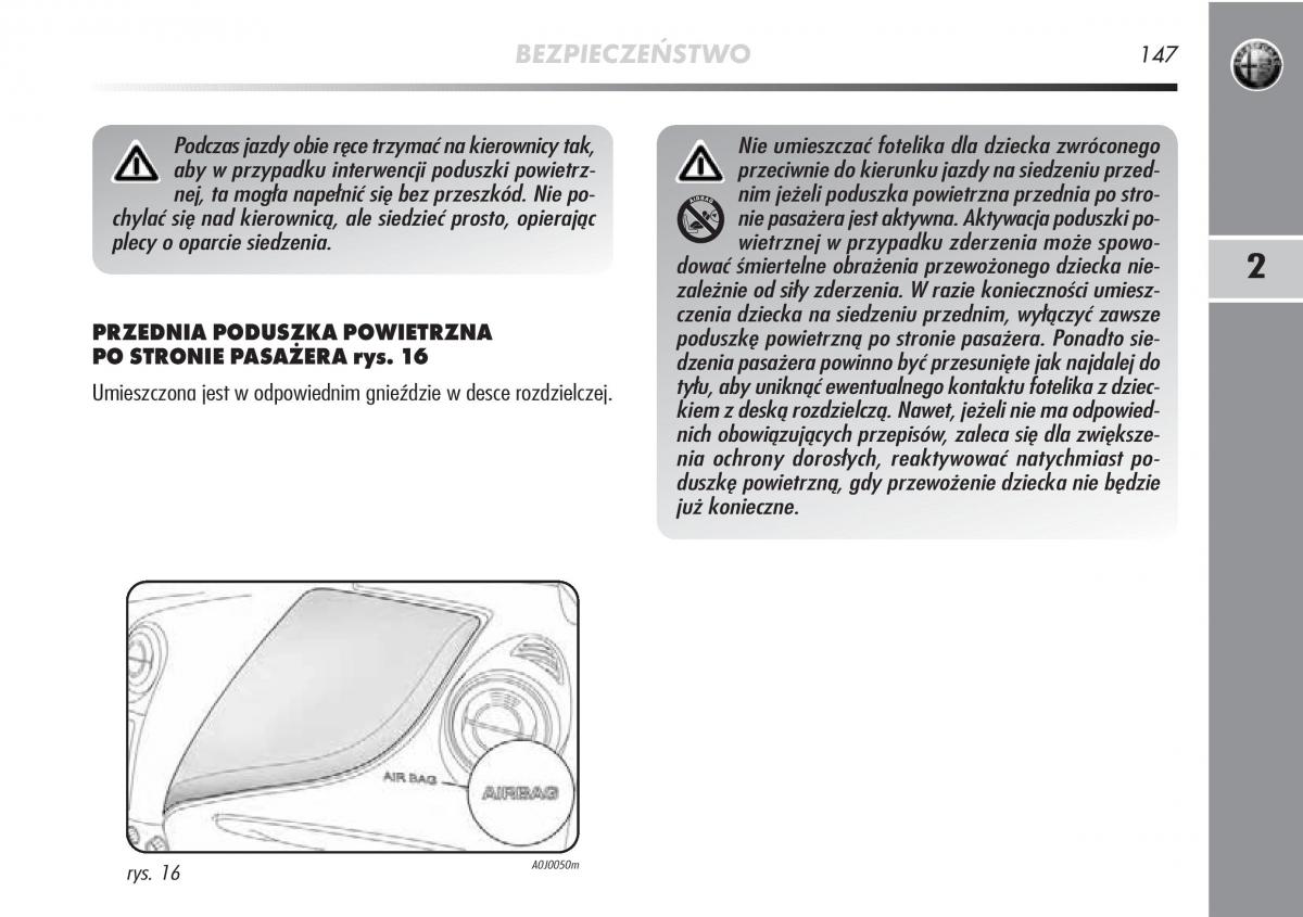 Alfa Romeo Mito instrukcja obslugi / page 148