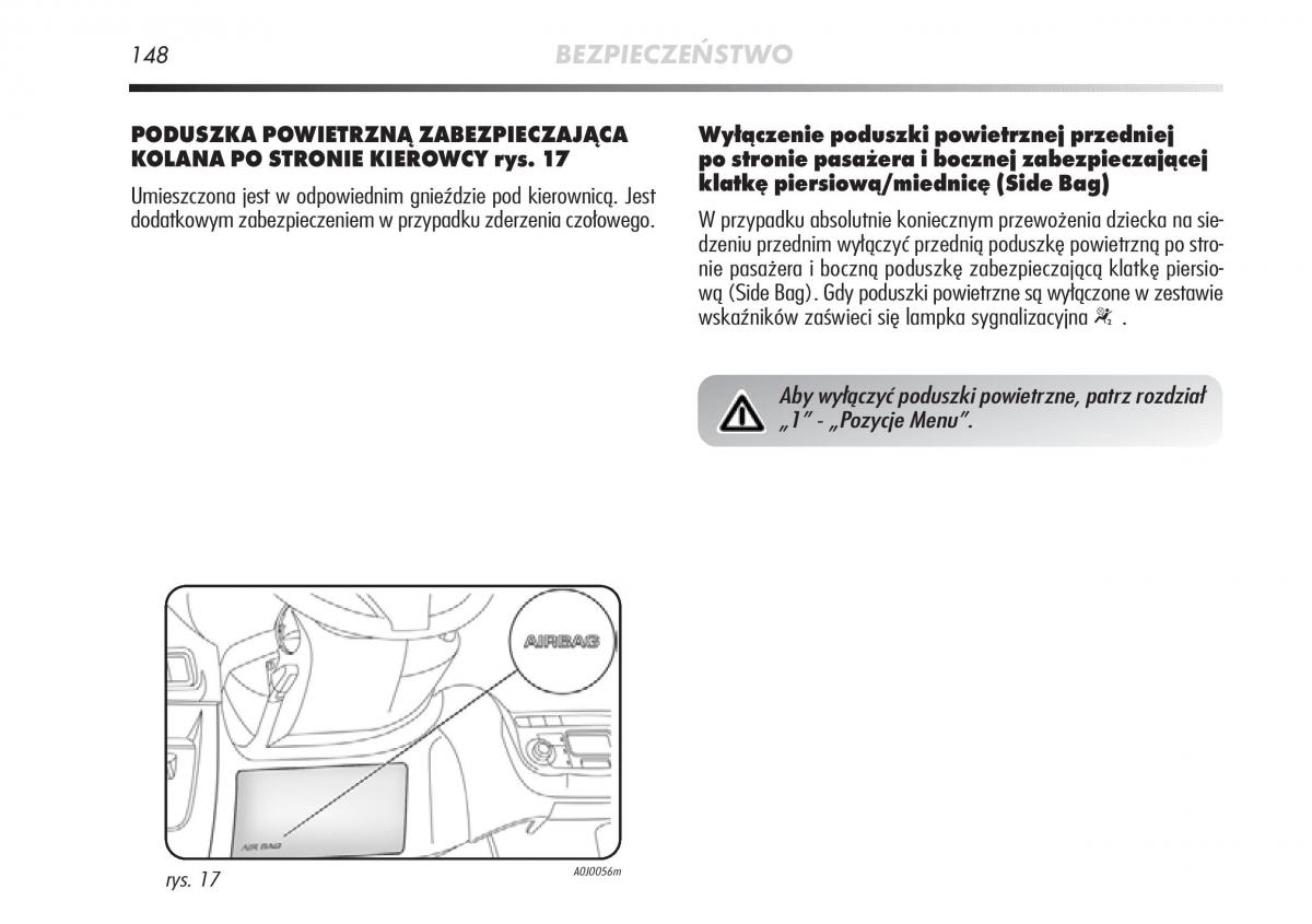 Alfa Romeo Mito instrukcja obslugi / page 149