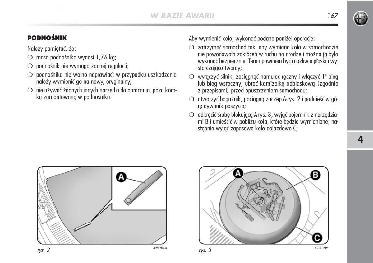 Alfa Romeo Mito instrukcja obslugi / page 168