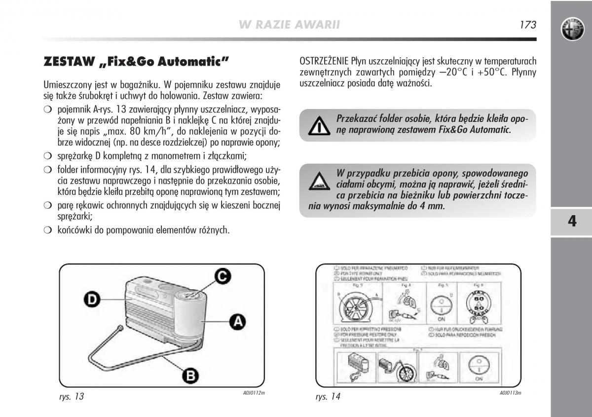 Alfa Romeo Mito instrukcja obslugi / page 174
