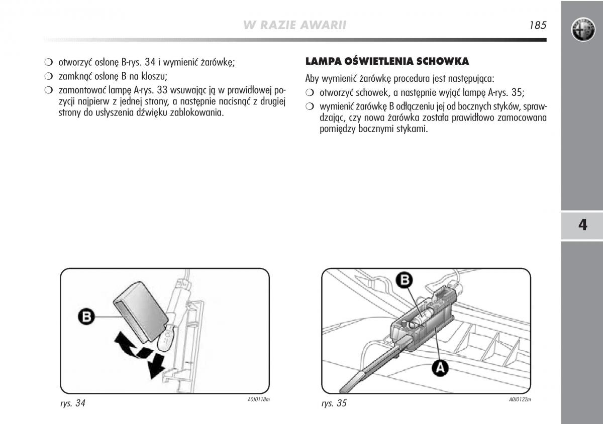 Alfa Romeo Mito instrukcja obslugi / page 186