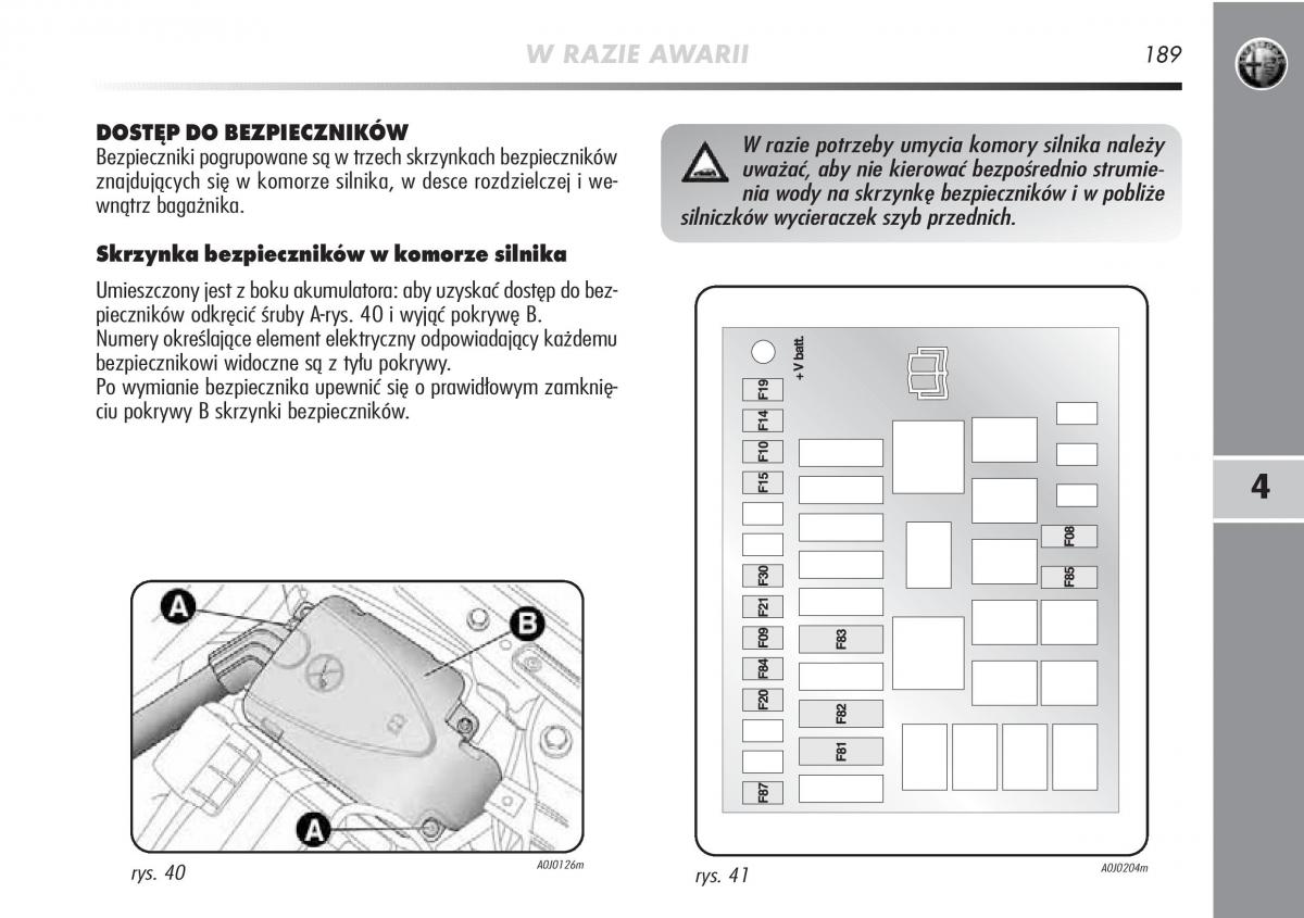 Alfa Romeo Mito instrukcja obslugi / page 190