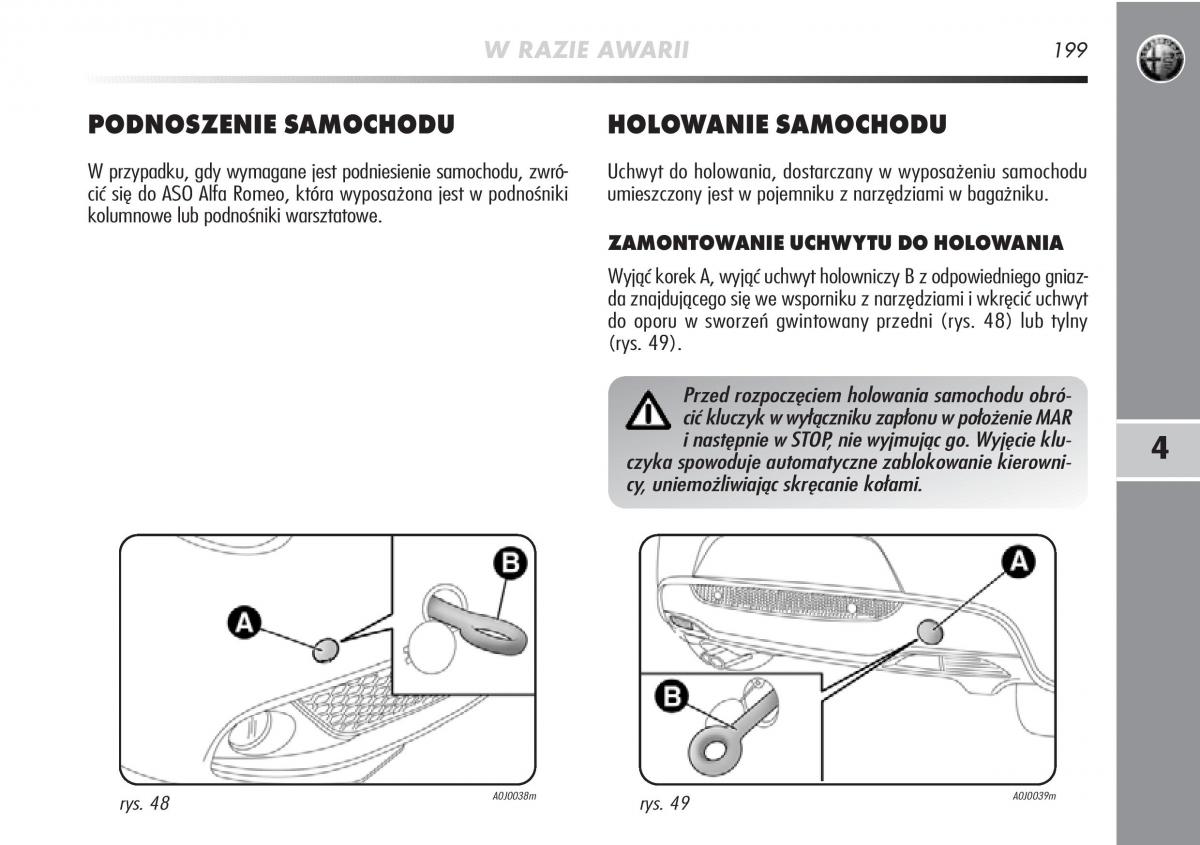 Alfa Romeo Mito instrukcja obslugi / page 200