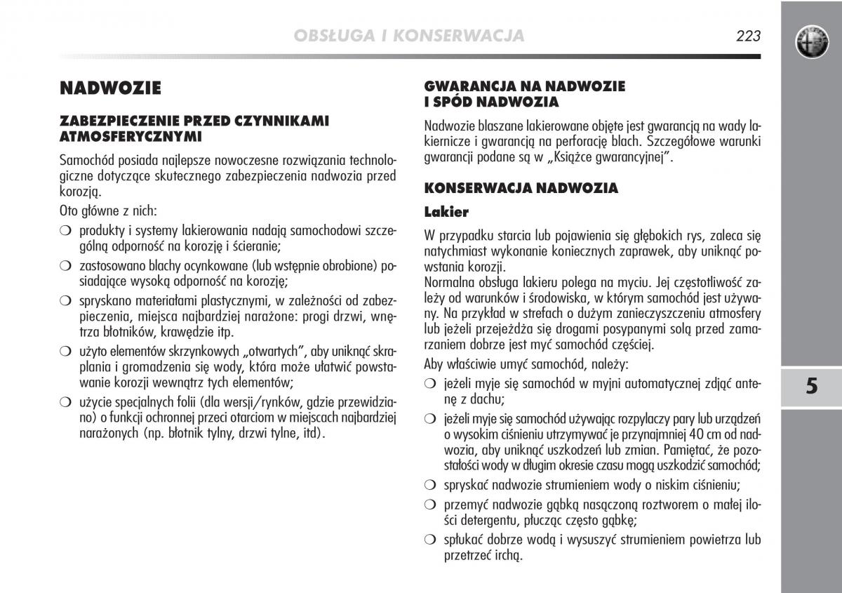 Alfa Romeo Mito instrukcja obslugi / page 224