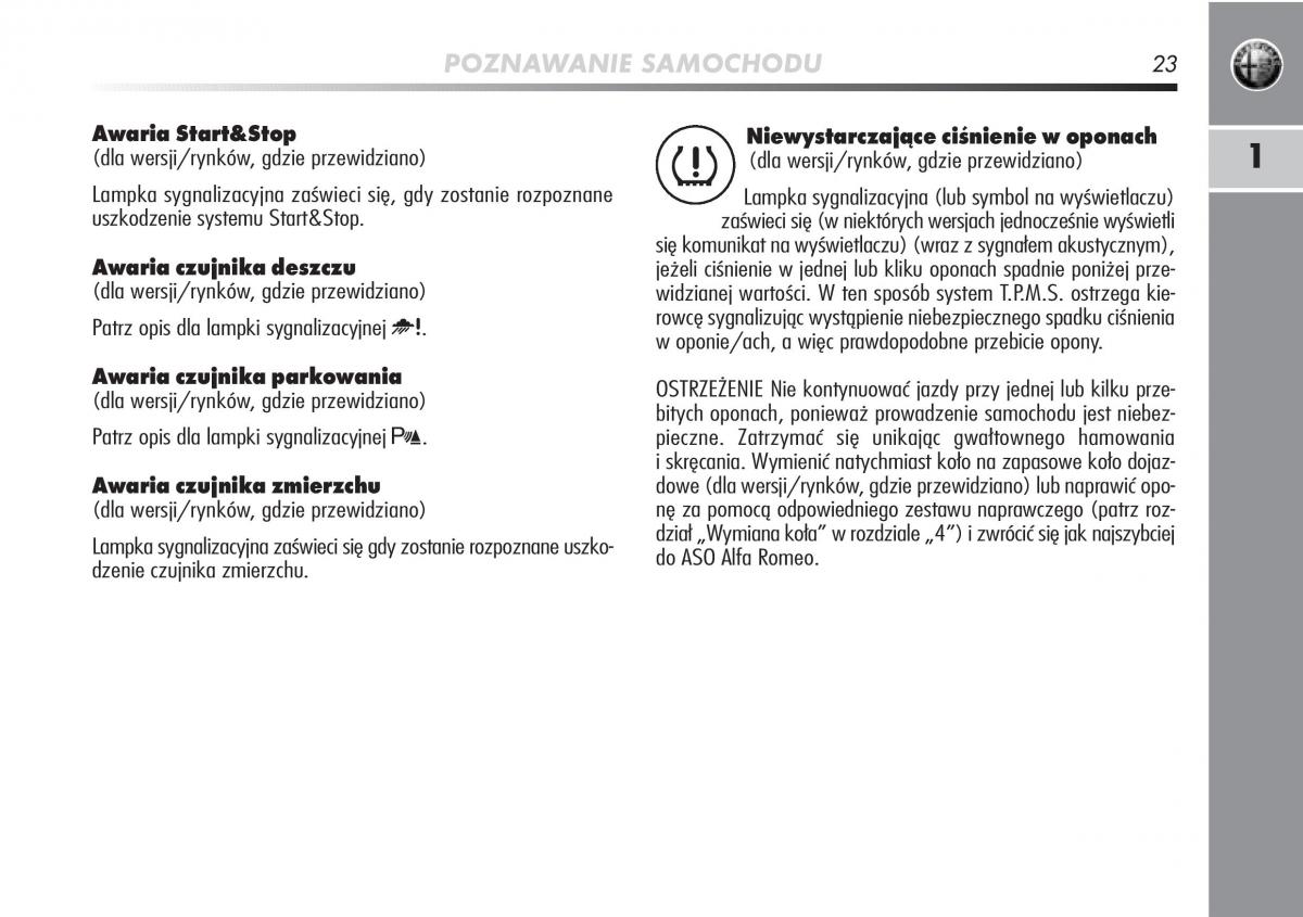Alfa Romeo Mito instrukcja obslugi / page 24