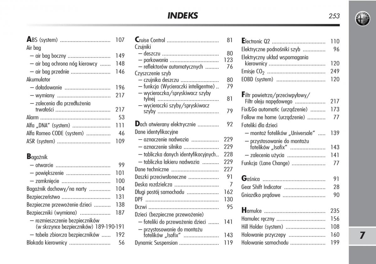 manual  Alfa Romeo Mito instrukcja / page 254