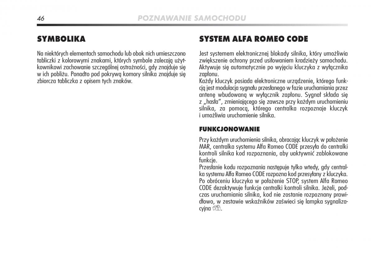 Alfa Romeo Mito instrukcja obslugi / page 47
