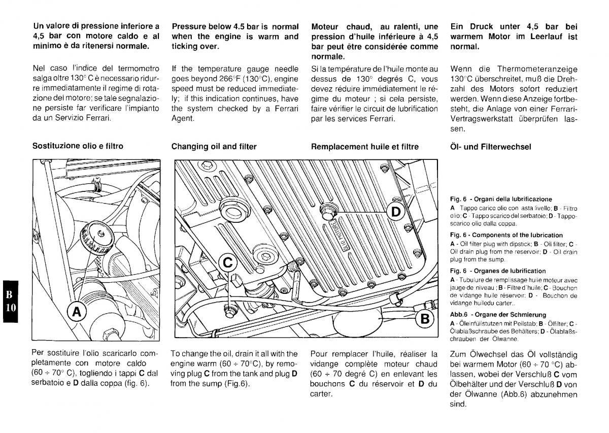 Ferrari Testarossa owners manual / page 23