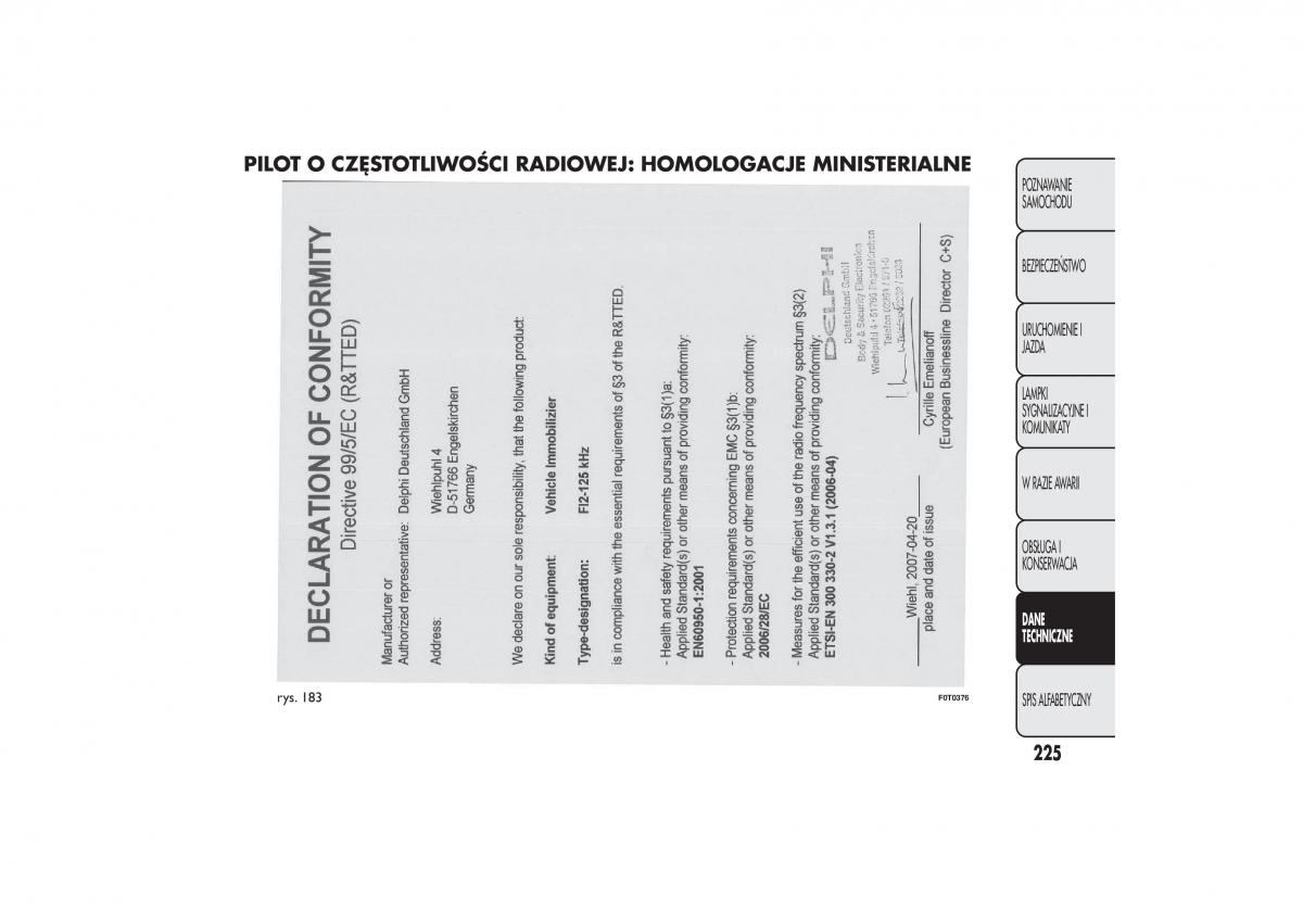 Fiat Quobo instrukcja obslugi / page 228