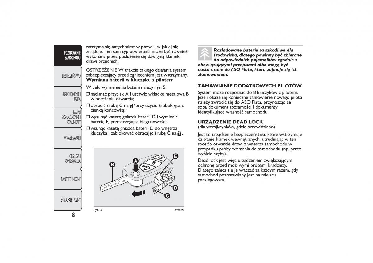 Fiat Quobo instrukcja obslugi / page 11