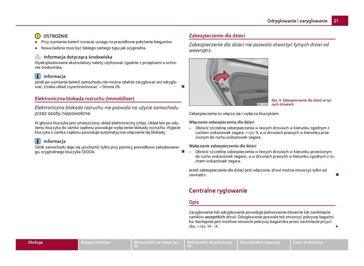 Skoda Citigo instrukcja obslugi / page 22