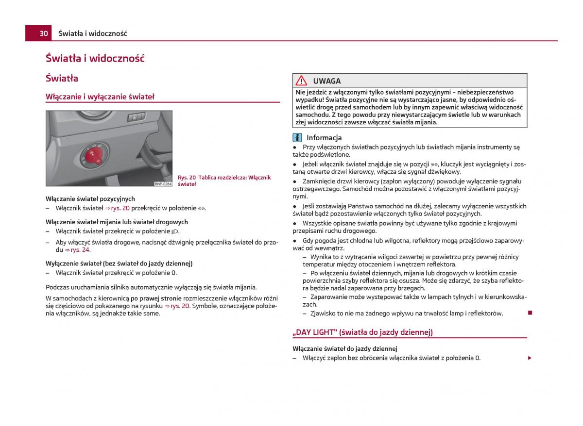 Skoda Citigo instrukcja obslugi / page 31