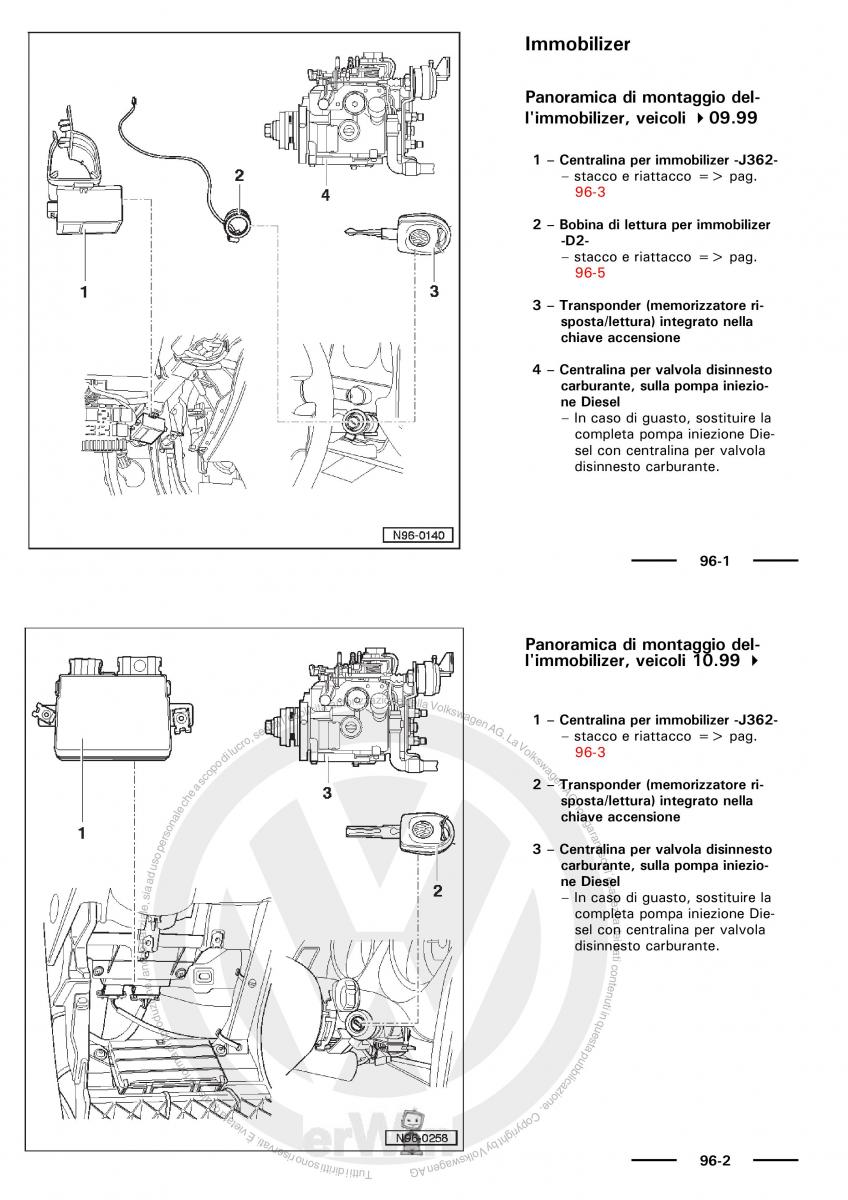 VW Polo servizio assistenza informazione tecnica / page 152