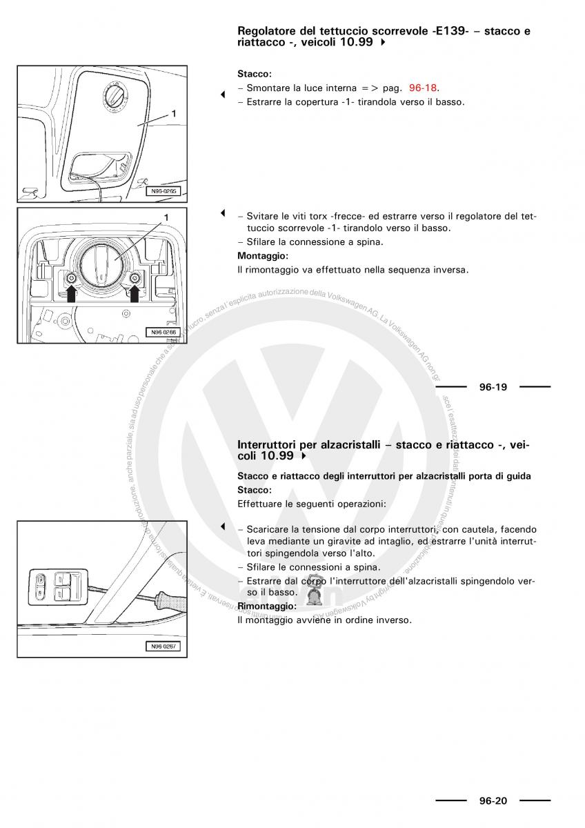 VW Polo servizio assistenza informazione tecnica / page 161