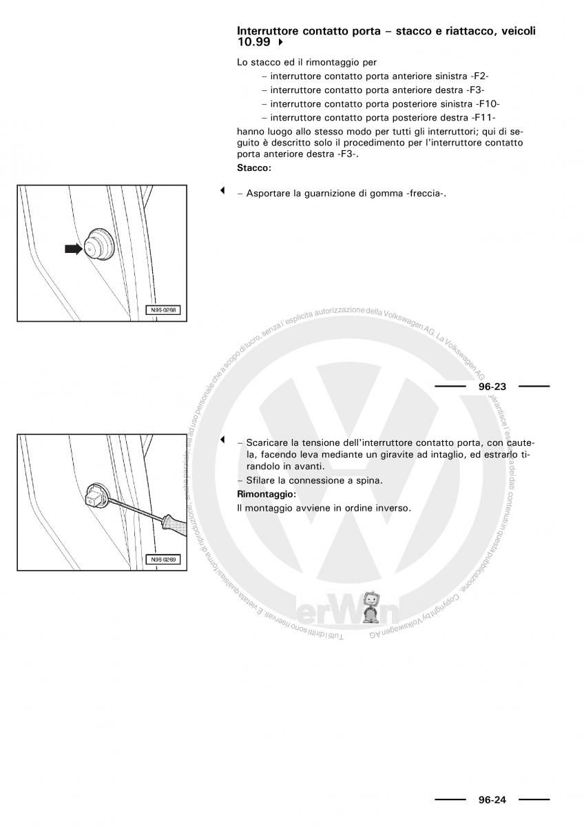 VW Polo servizio assistenza informazione tecnica / page 163