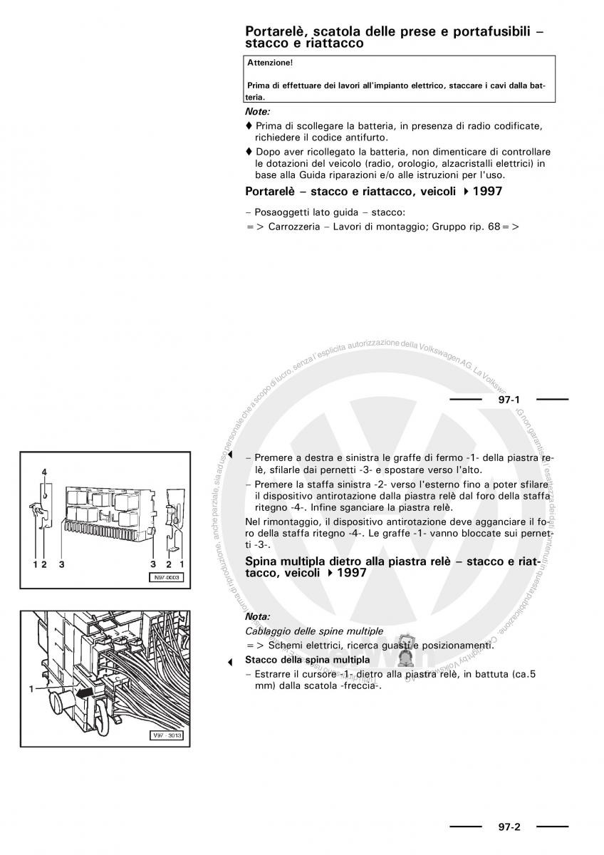 VW Polo servizio assistenza informazione tecnica / page 164