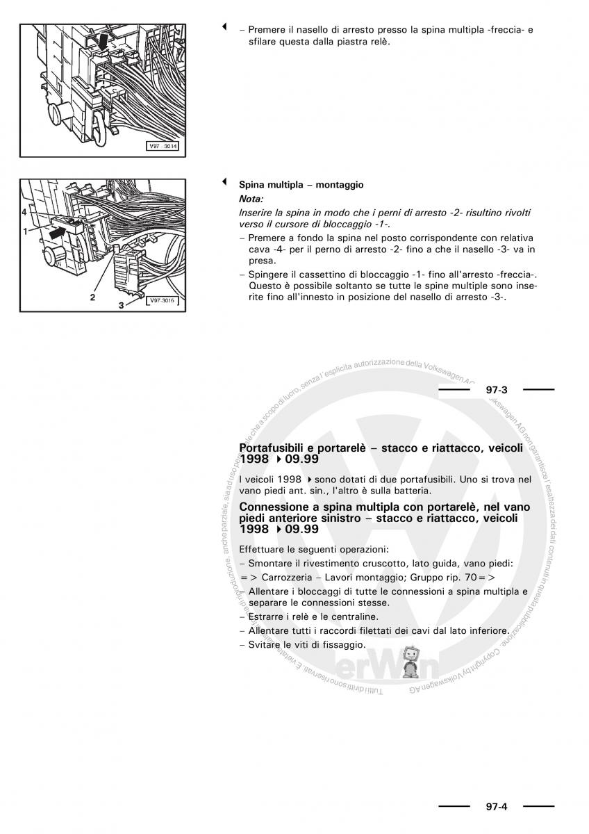 VW Polo servizio assistenza informazione tecnica / page 165