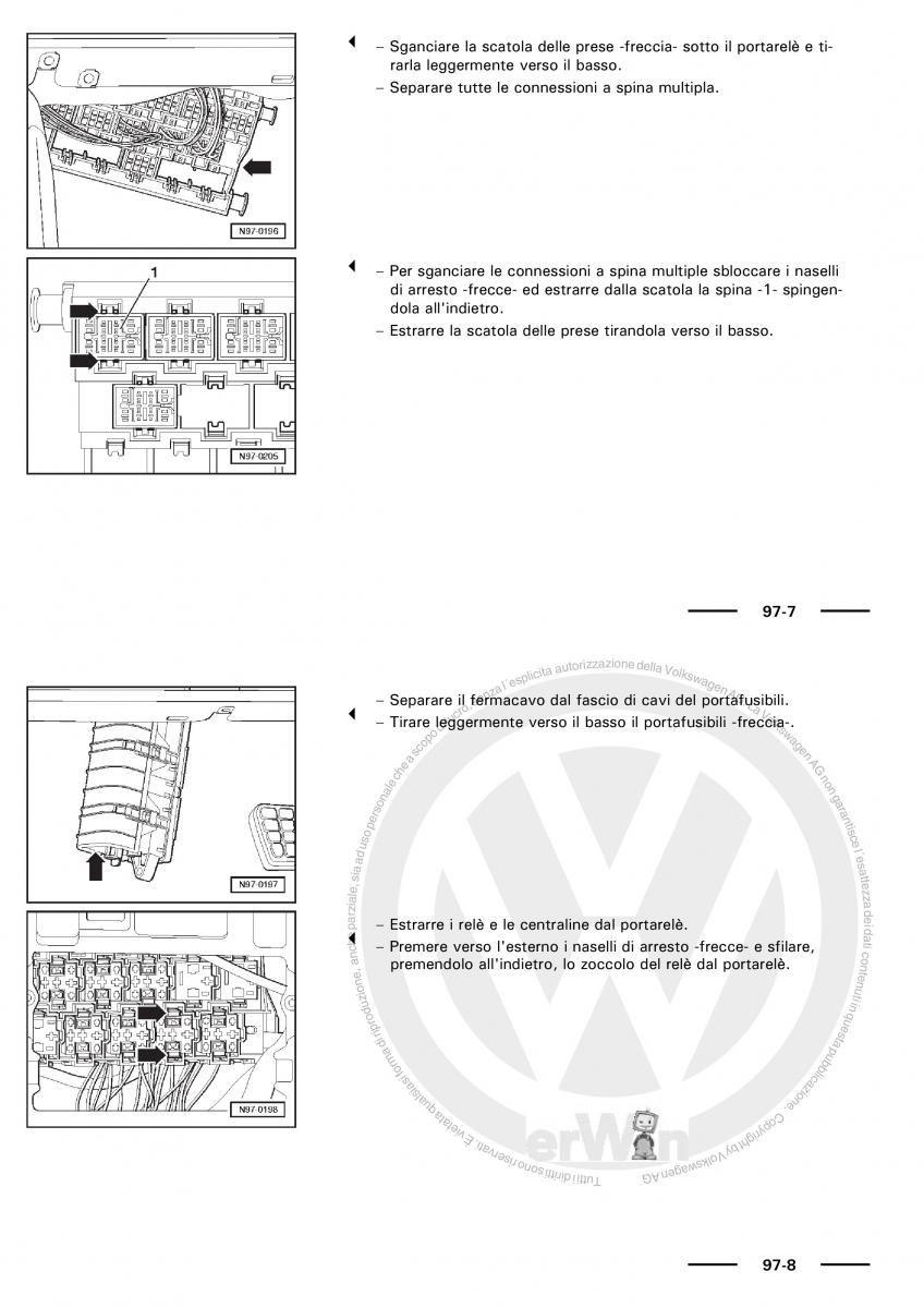 VW Polo servizio assistenza informazione tecnica / page 167