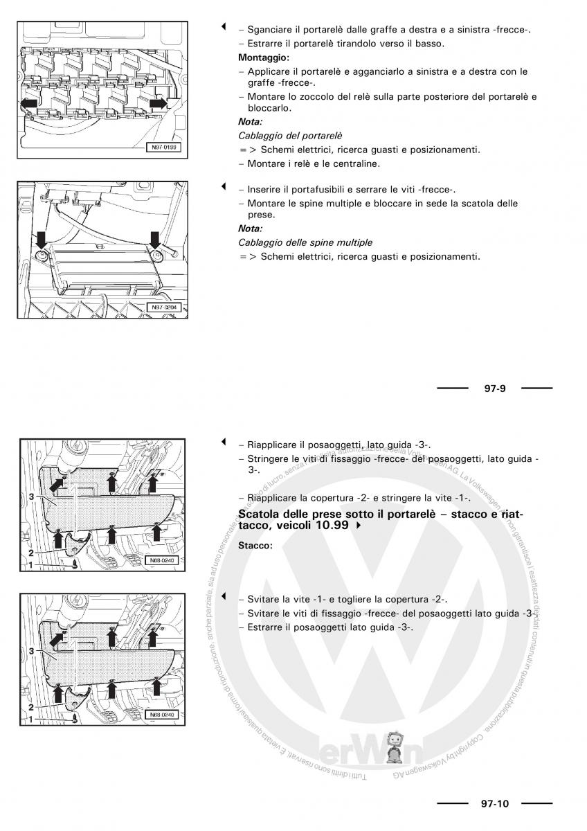 VW Polo servizio assistenza informazione tecnica / page 168