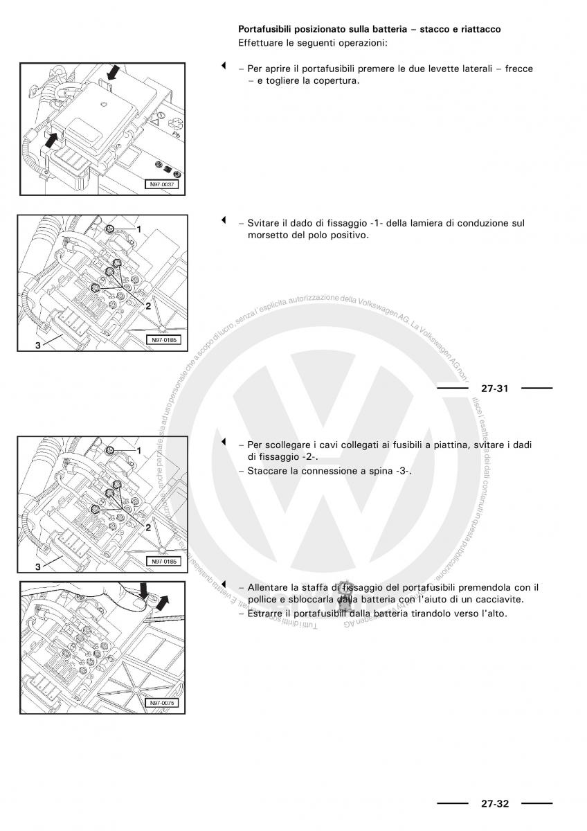 manual  VW Polo servizio assistenza informazione tecnica / page 22