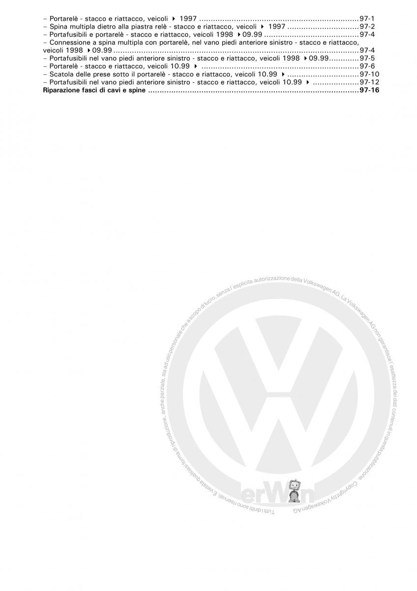 VW Polo servizio assistenza informazione tecnica / page 6