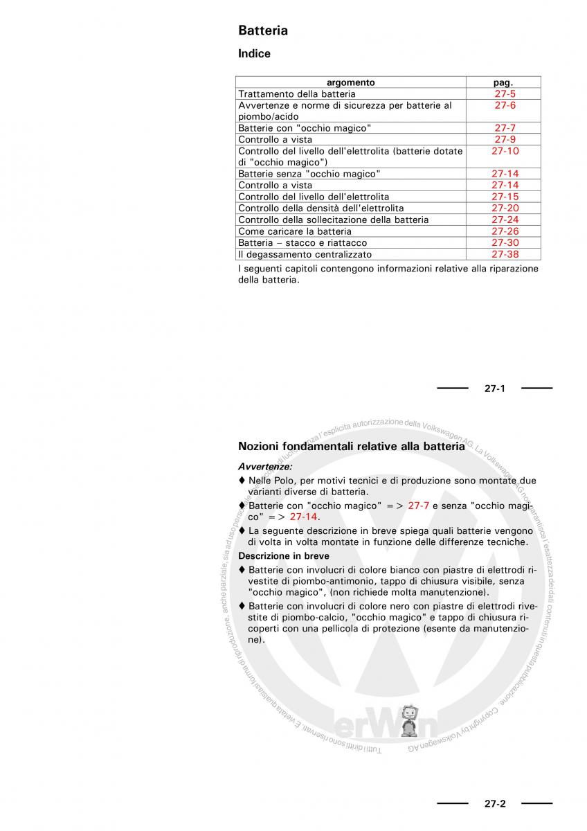 VW Polo servizio assistenza informazione tecnica / page 7