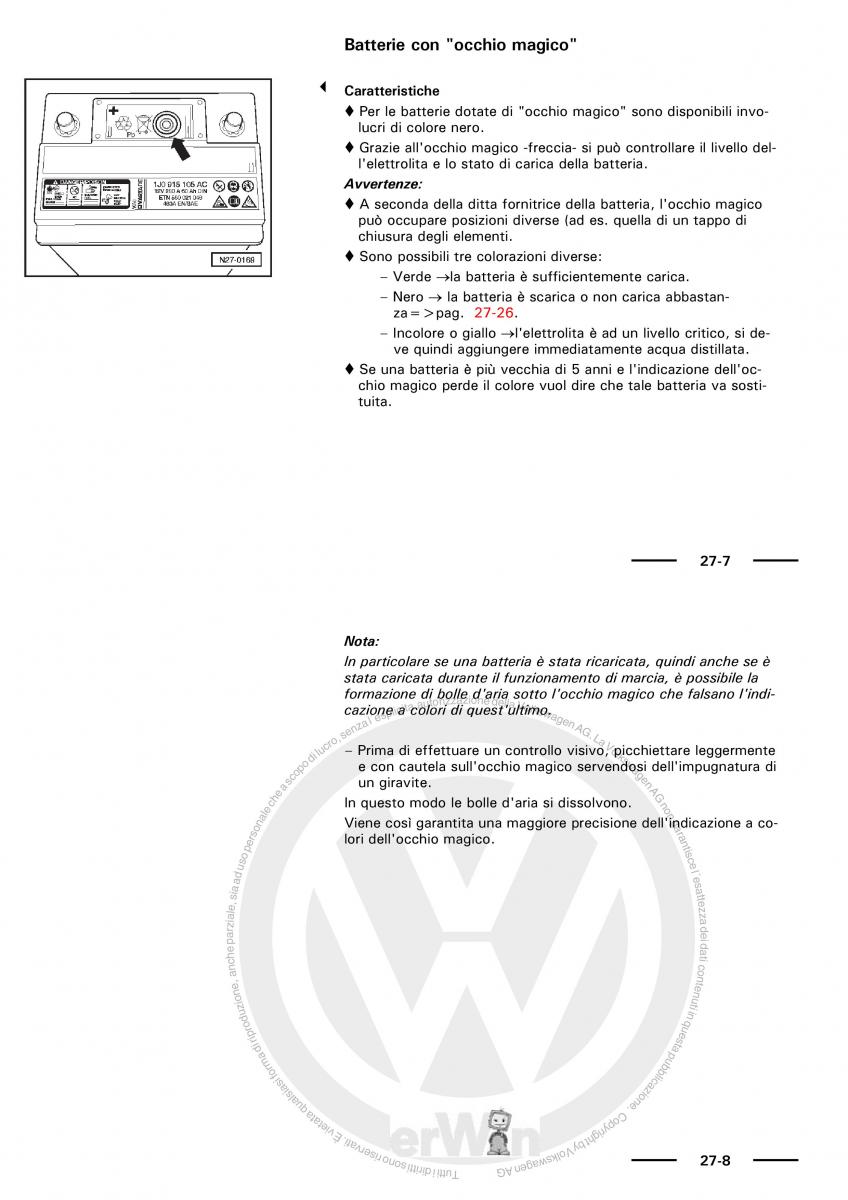 VW Polo servizio assistenza informazione tecnica / page 10