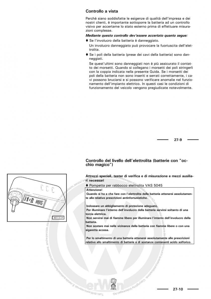 manual  VW Polo servizio assistenza informazione tecnica / page 11