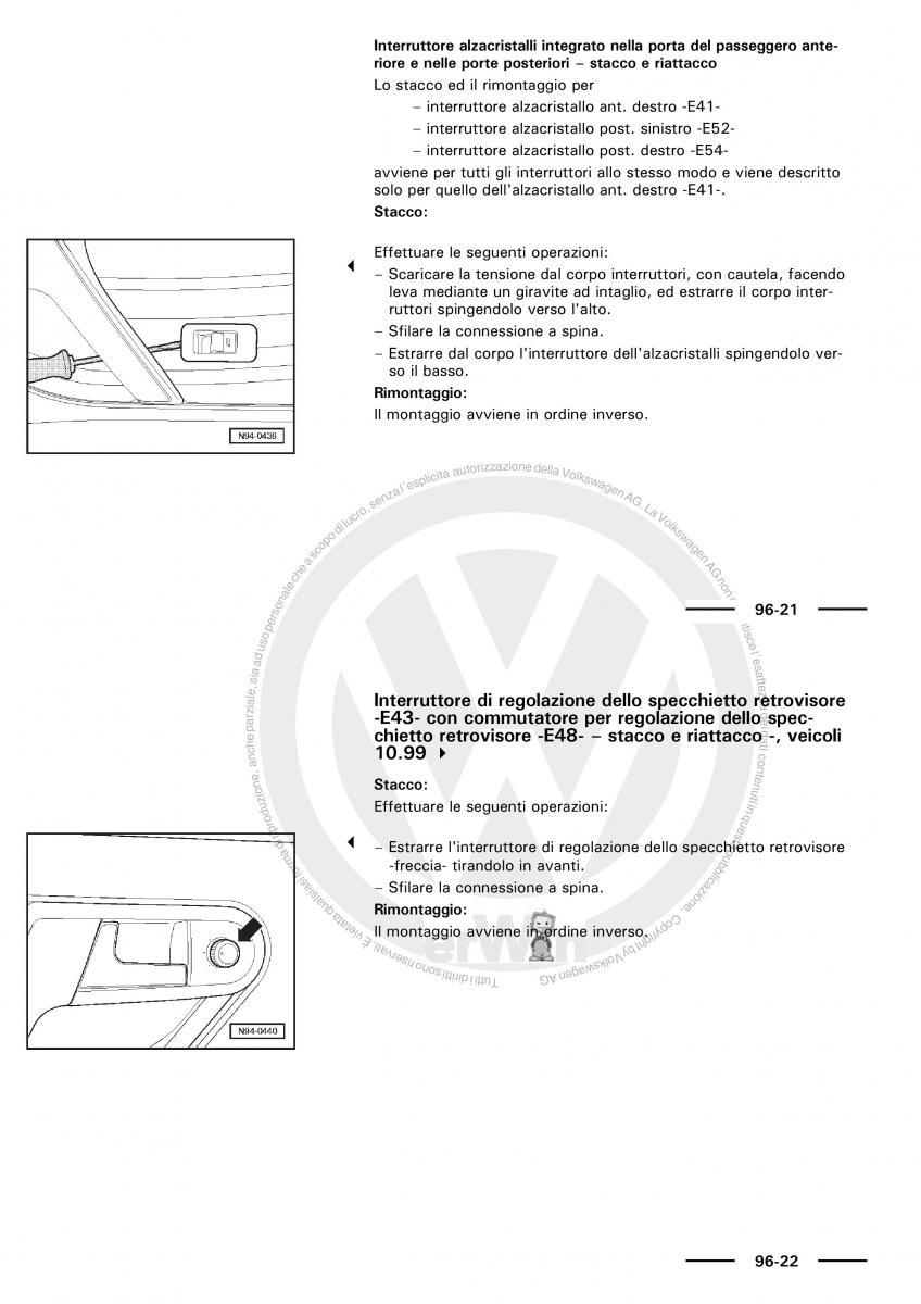 VW Polo servizio assistenza informazione tecnica / page 162