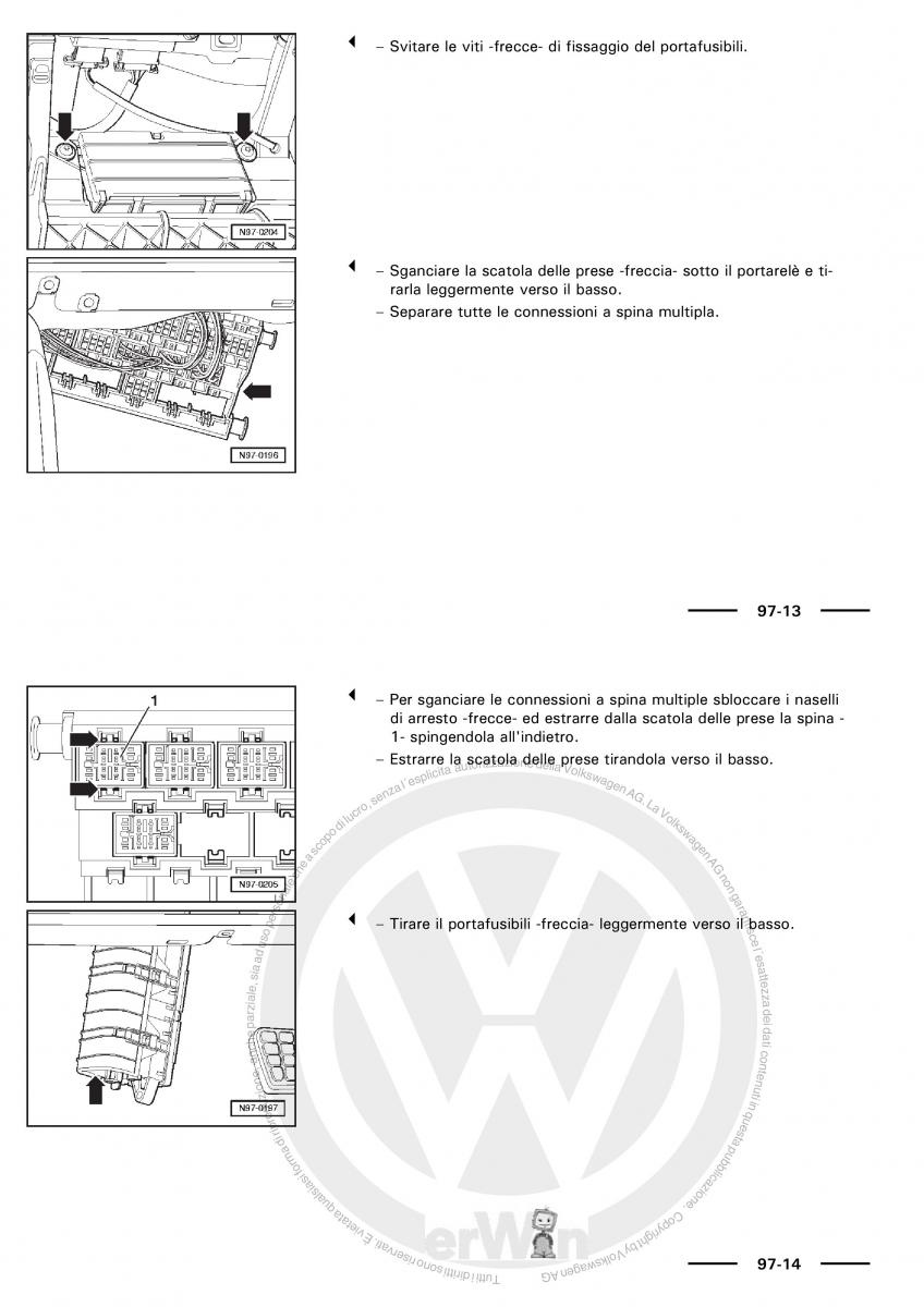 VW Polo servizio assistenza informazione tecnica / page 170