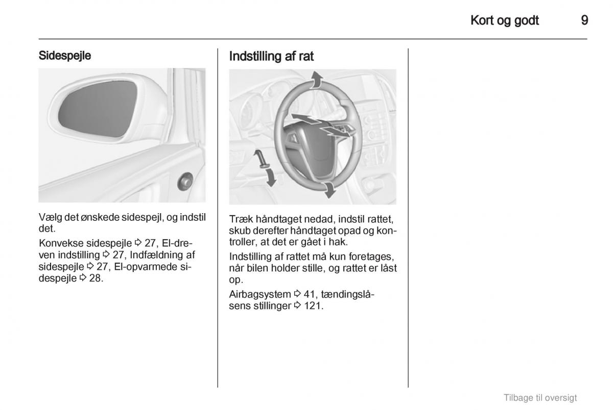Opel Astra J IV 4 ejere handbog / page 9