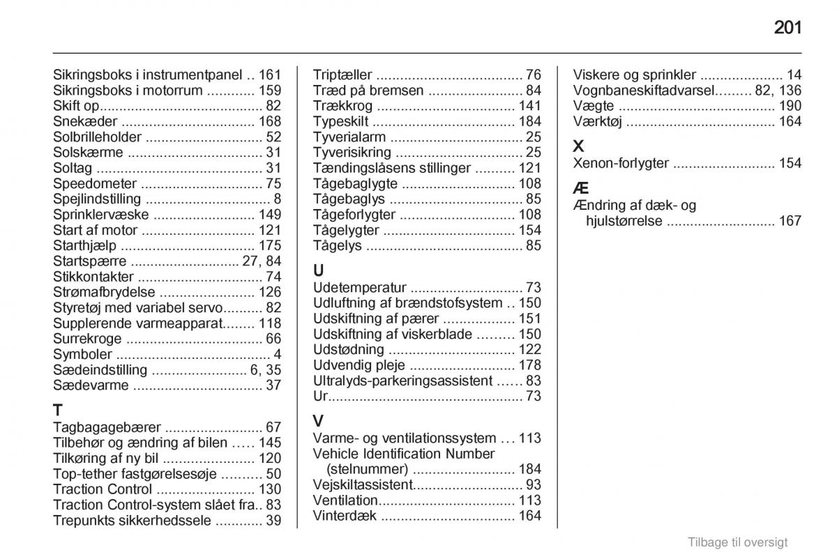 Opel Astra J IV 4 ejere handbog / page 201