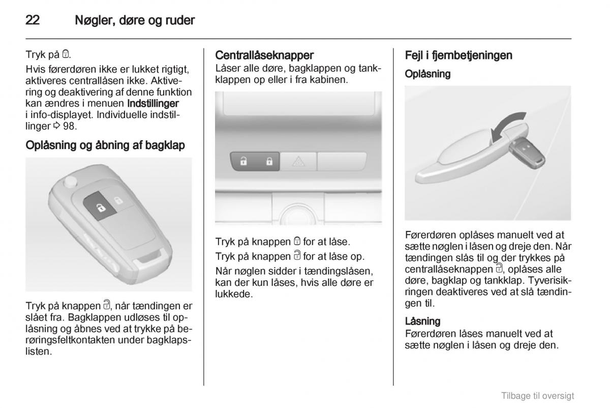 manual  Opel Astra J IV 4 ejere handbog / page 22