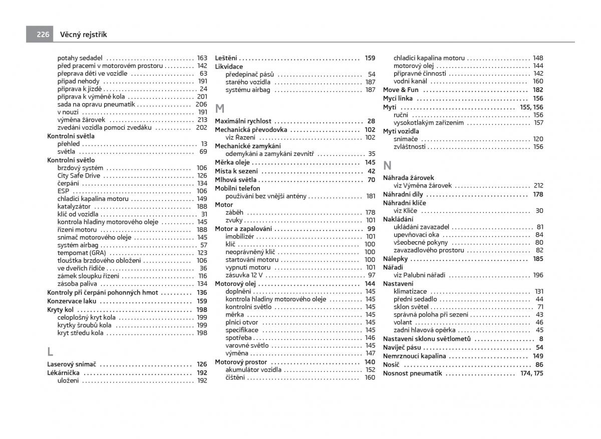 manual  Skoda Citigo navod k obsludze / page 227