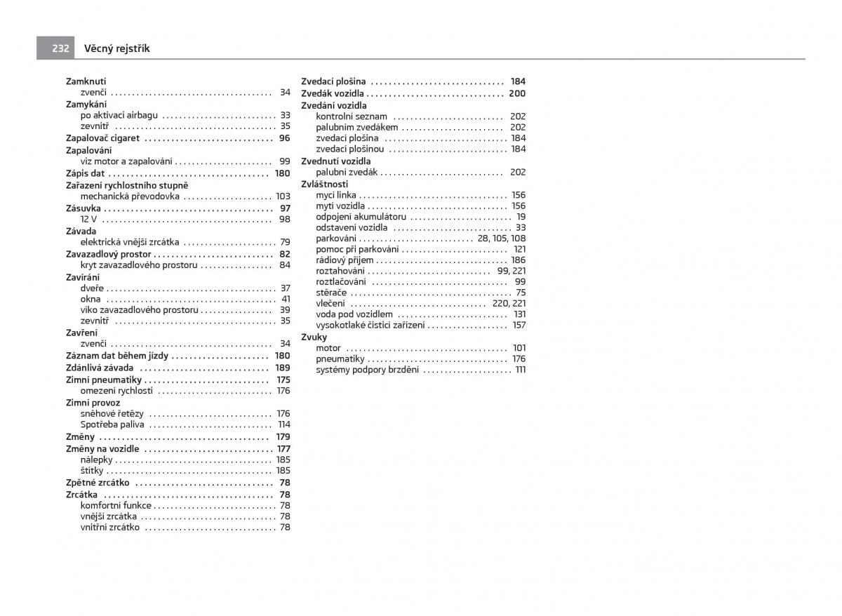 Skoda Citigo navod k obsludze / page 233