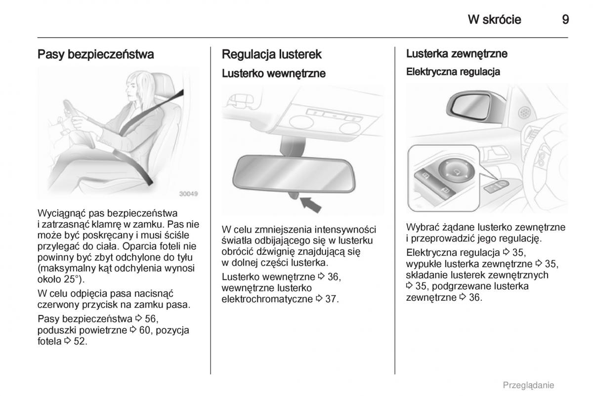 manual  Opel Astra H III 3 instrukcja / page 9