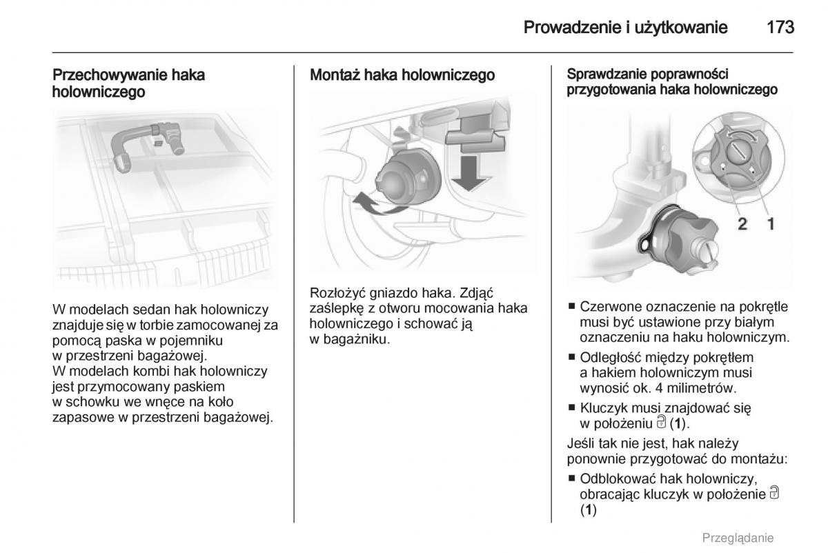 instrukcja obsługi Opel Astra Opel Astra H III 3 instrukcja / page 173