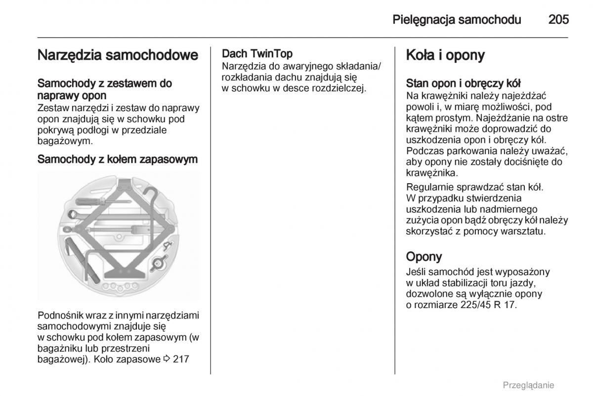 instrukcja obsługi Opel Astra Opel Astra H III 3 instrukcja / page 205