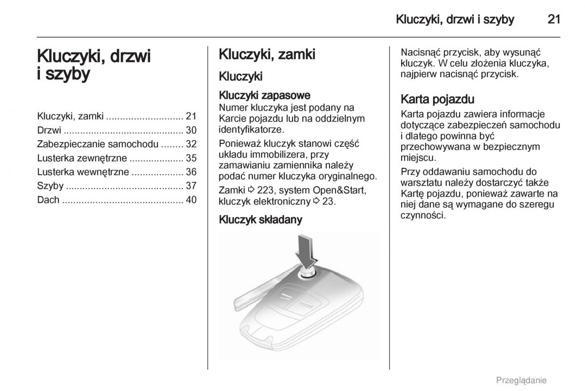 manual  Opel Astra H III 3 instrukcja / page 21