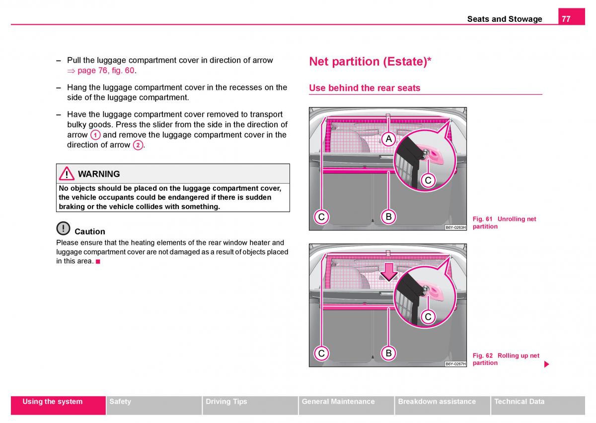 Skoda Fabia I 1 owners manual / page 78