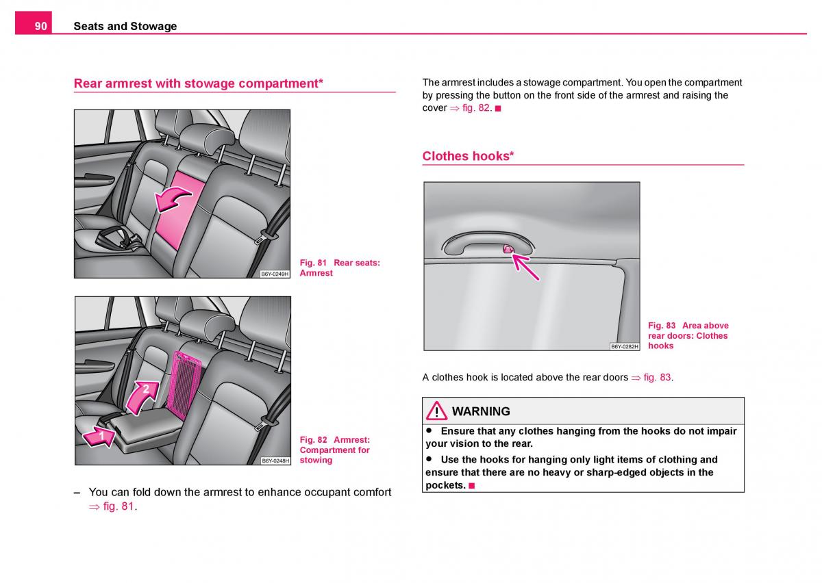 Skoda Fabia I 1 owners manual / page 91