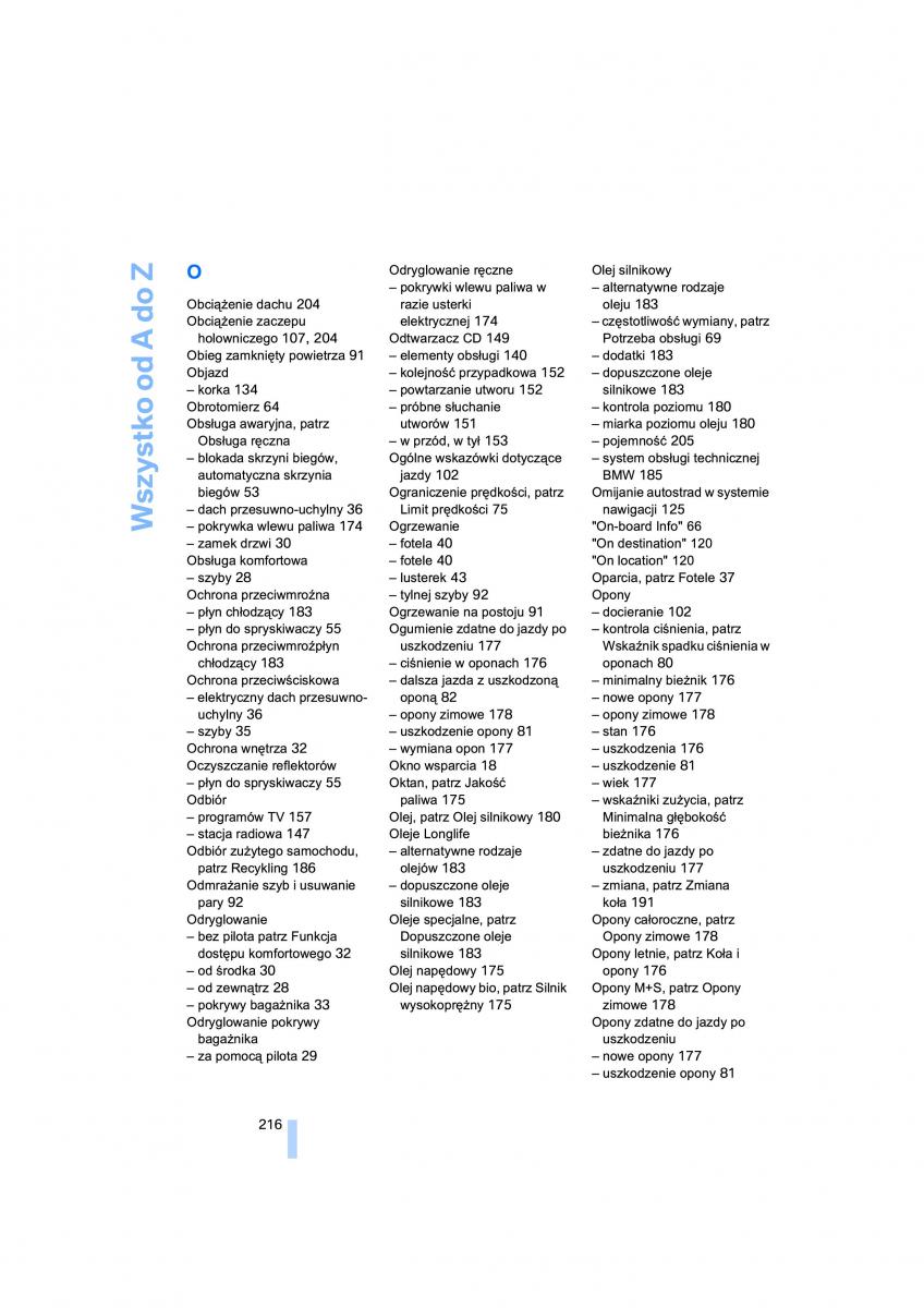 BMW 3 E90 owners manual / page 218