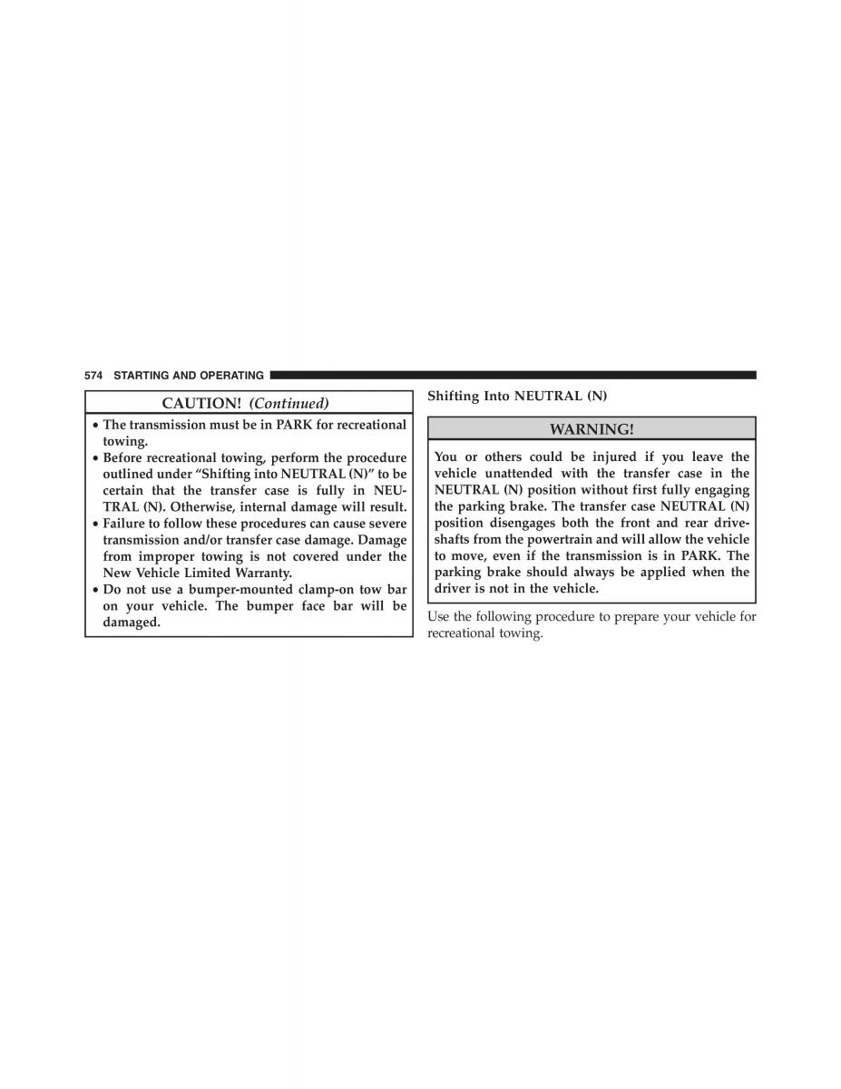 Jeep Grand Cherokee WK2 owners manual / page 576