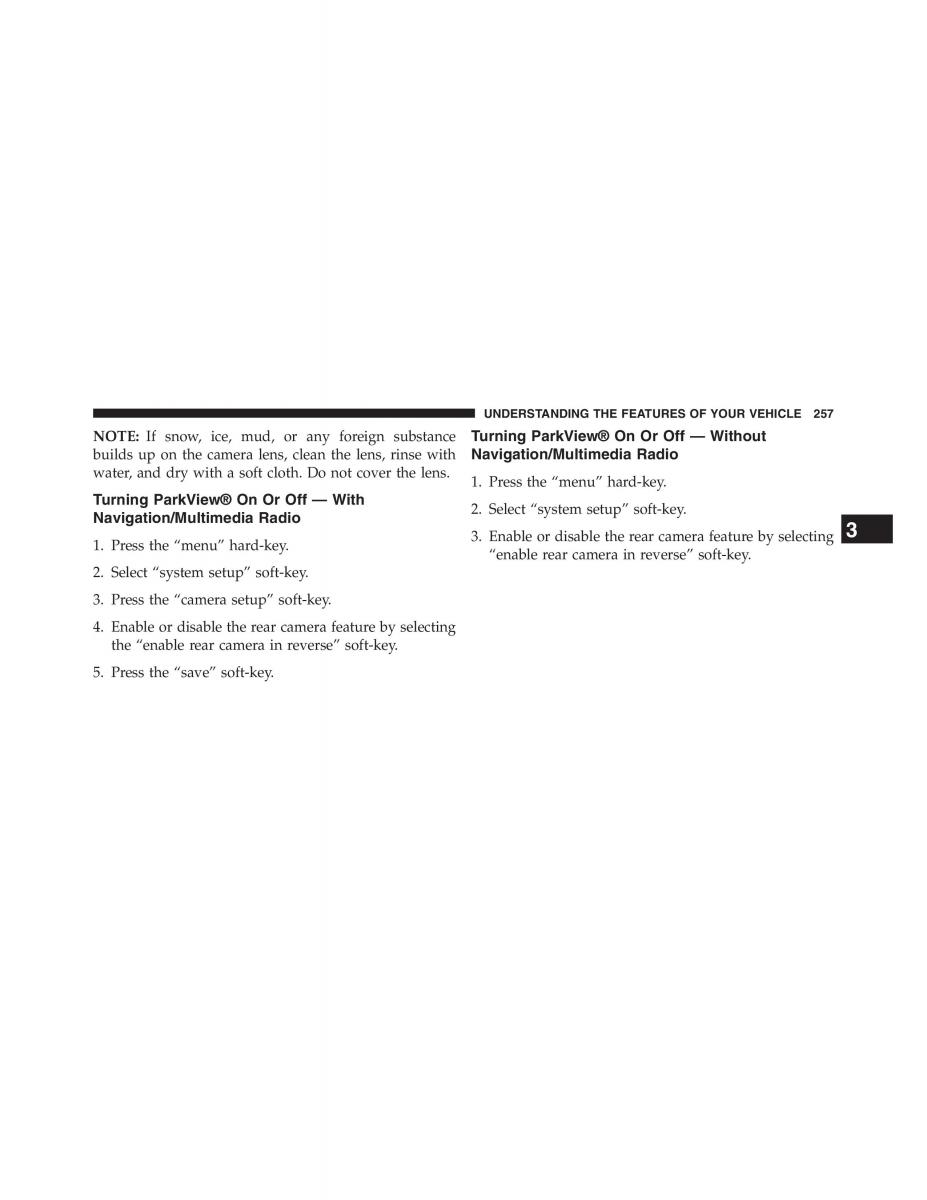 Jeep Grand Cherokee WK2 owners manual / page 259