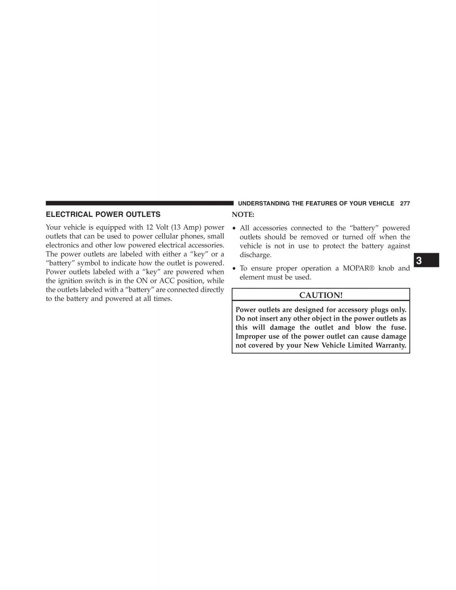 Jeep Grand Cherokee WK2 owners manual / page 279
