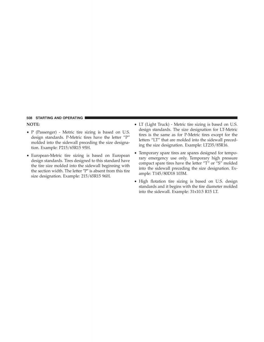 Jeep Grand Cherokee WK2 owners manual / page 510